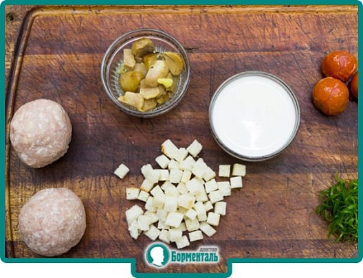 Диетическая карточка «Котлеты с гренками в сметанном соусе» участников 3-го сезона специального проекта «Я худею!» телеканала НТВ Диетическая карточка «Котлеты с гренками в сметанном соусе» участников 3-го сезона специального проекта «Я худею!» телеканала НТВ