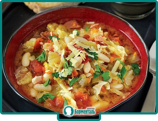 Диетическая карточка «Щи с белой фасолью» участников 3-го сезона специального проекта «Я худею!» телеканала НТВ Диетическая карточка «Щи с белой фасолью» участников 3-го сезона специального проекта «Я худею!» телеканала НТВ