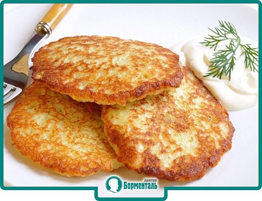 Диетическая карточка «Картофельные оладьи» участников 3-го сезона специального проекта «Я худею!» телеканала НТВ Диетическая карточка «Картофельные оладьи» участников 3-го сезона специального проекта «Я худею!» телеканала НТВ